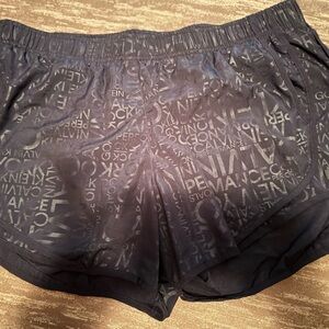 Calvin Klein Black Athletic Shorts with Street-Style Design